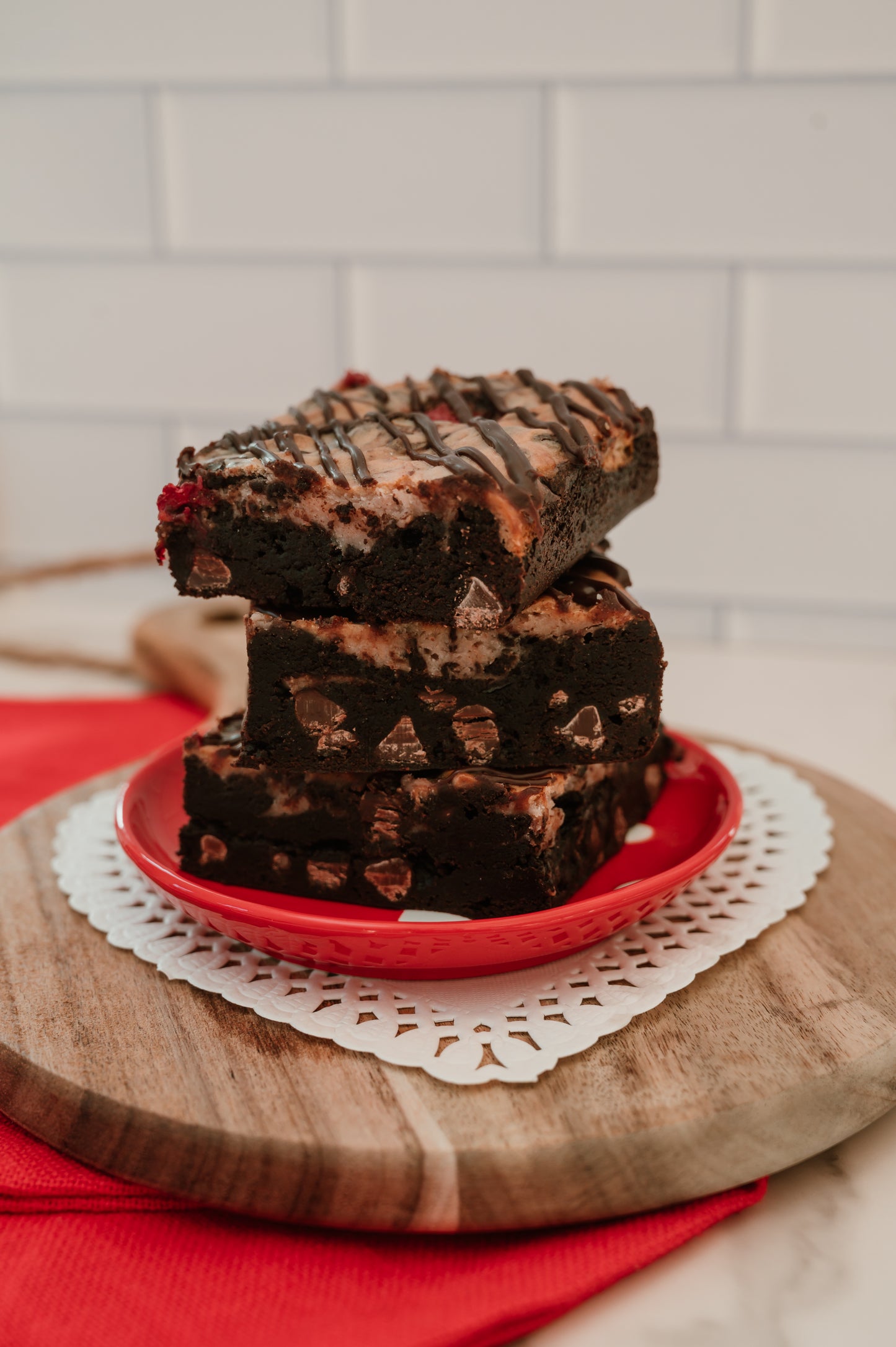 Raspberry Cheesecake Brownie