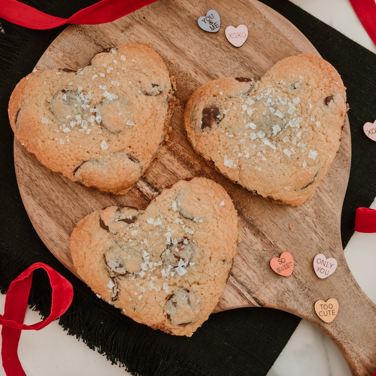 Dark Chocolate Chunk + Sea Salt Hearts