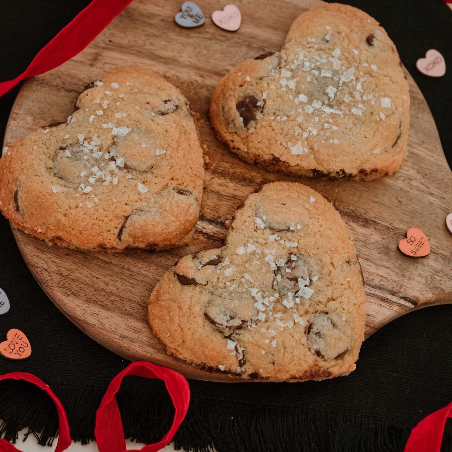 Dark Chocolate Chunk + Sea Salt Hearts