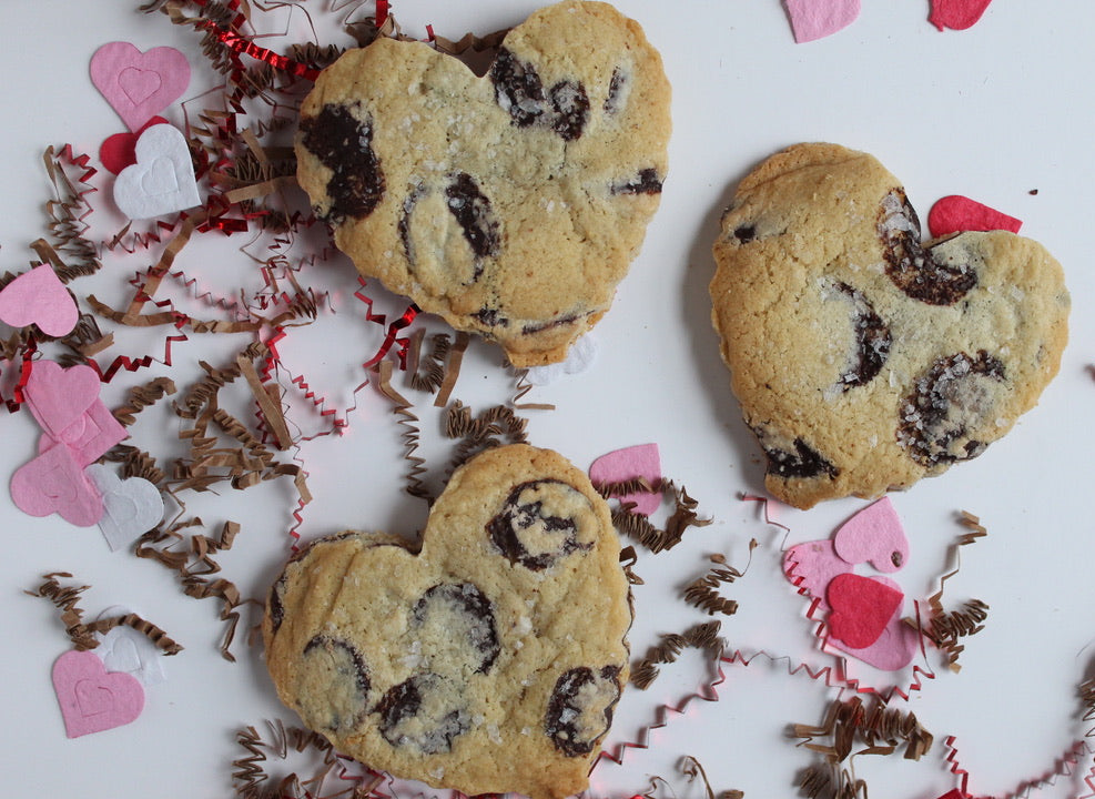 Dark Chocolate Chunk + Sea Salt Hearts